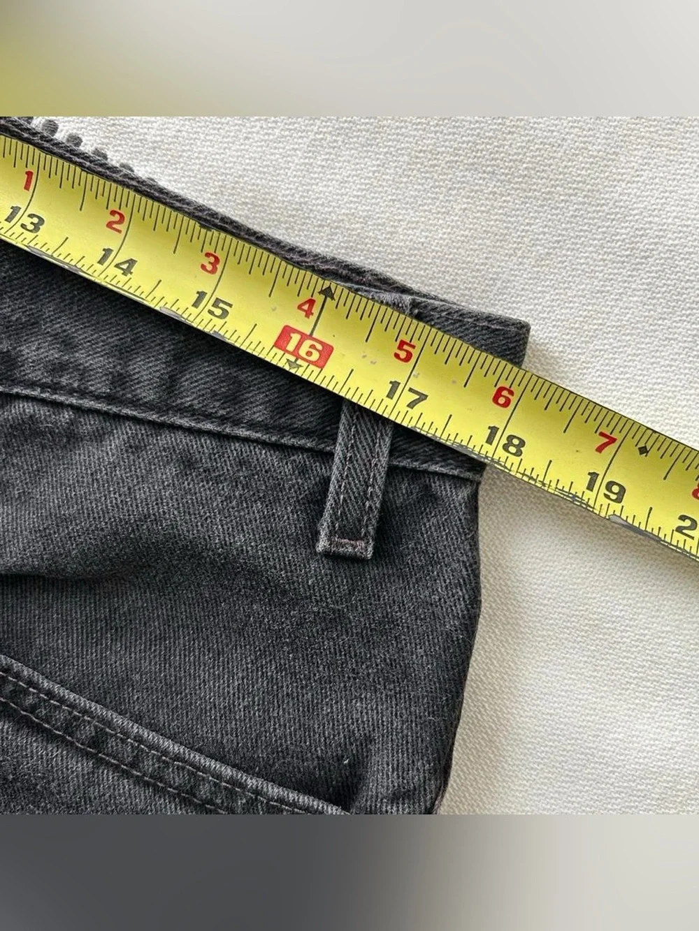 Vintage Levi’s 505 Black Cut Off Denim Jean Shorts